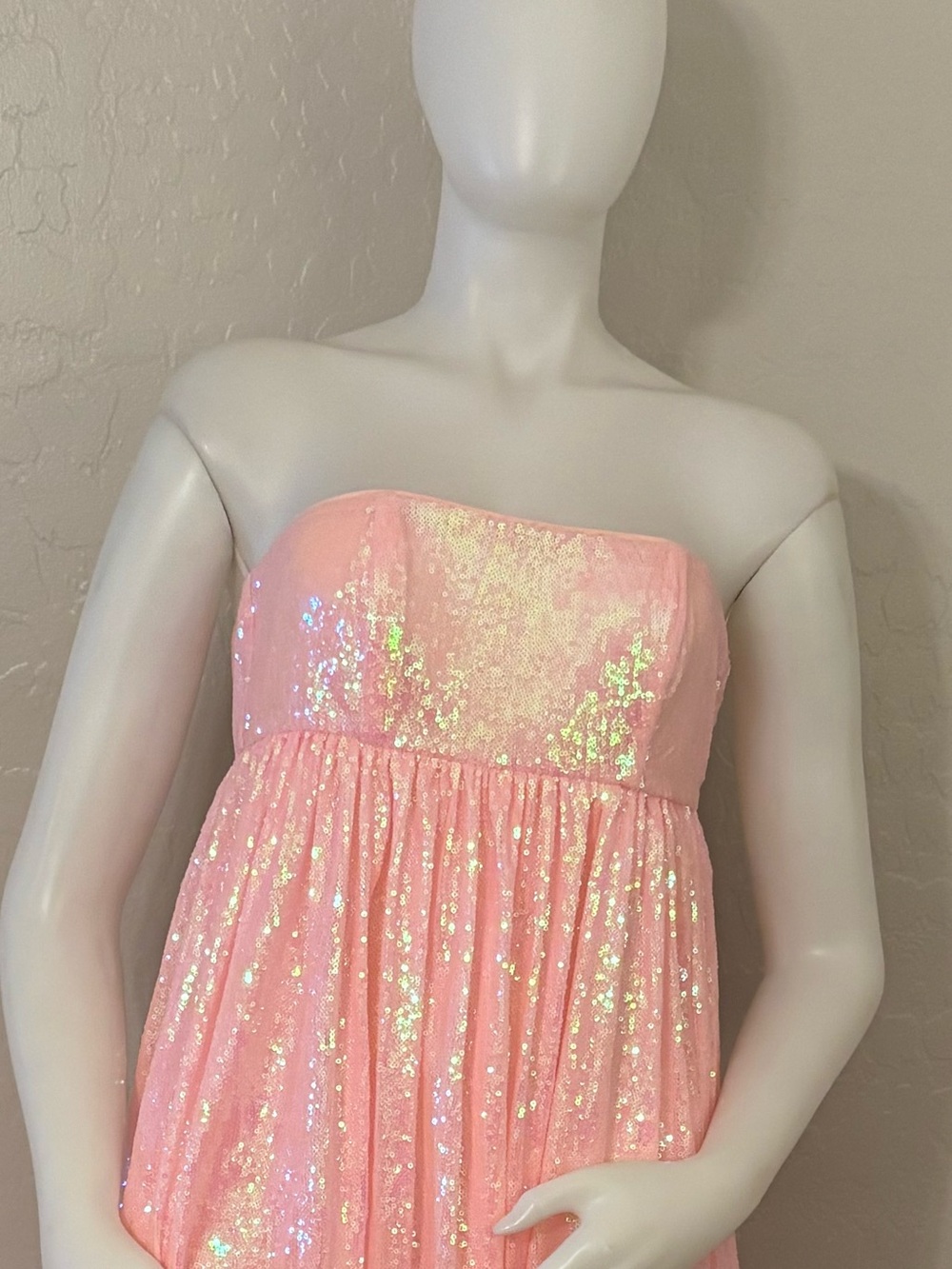 Maison Amory The Ambrosia Dress Sleeveless Gown In Coral Small — image 6 of 8
